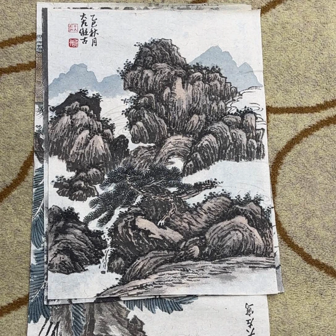 国画大左老师作品刘