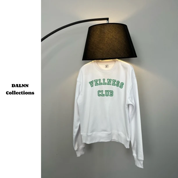 DALNN Collections｜北美小众 25早春新款字母印花抓绒套头卫衣