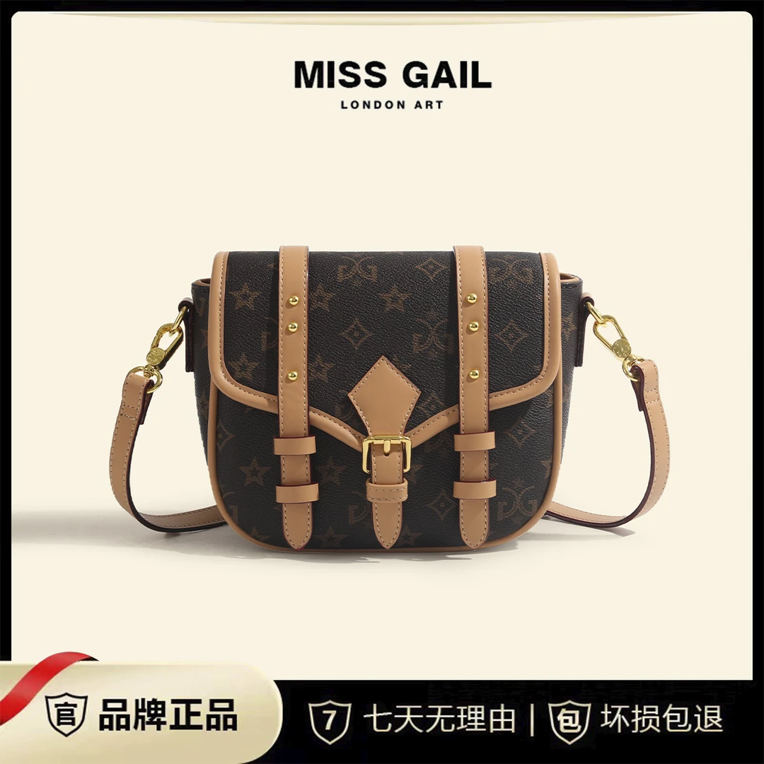时尚百搭女士复古印花手提包6908