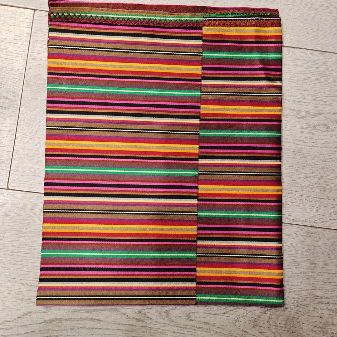 西藏民族风格藏式非氆氇布料制作藏服面料藏族风藏装