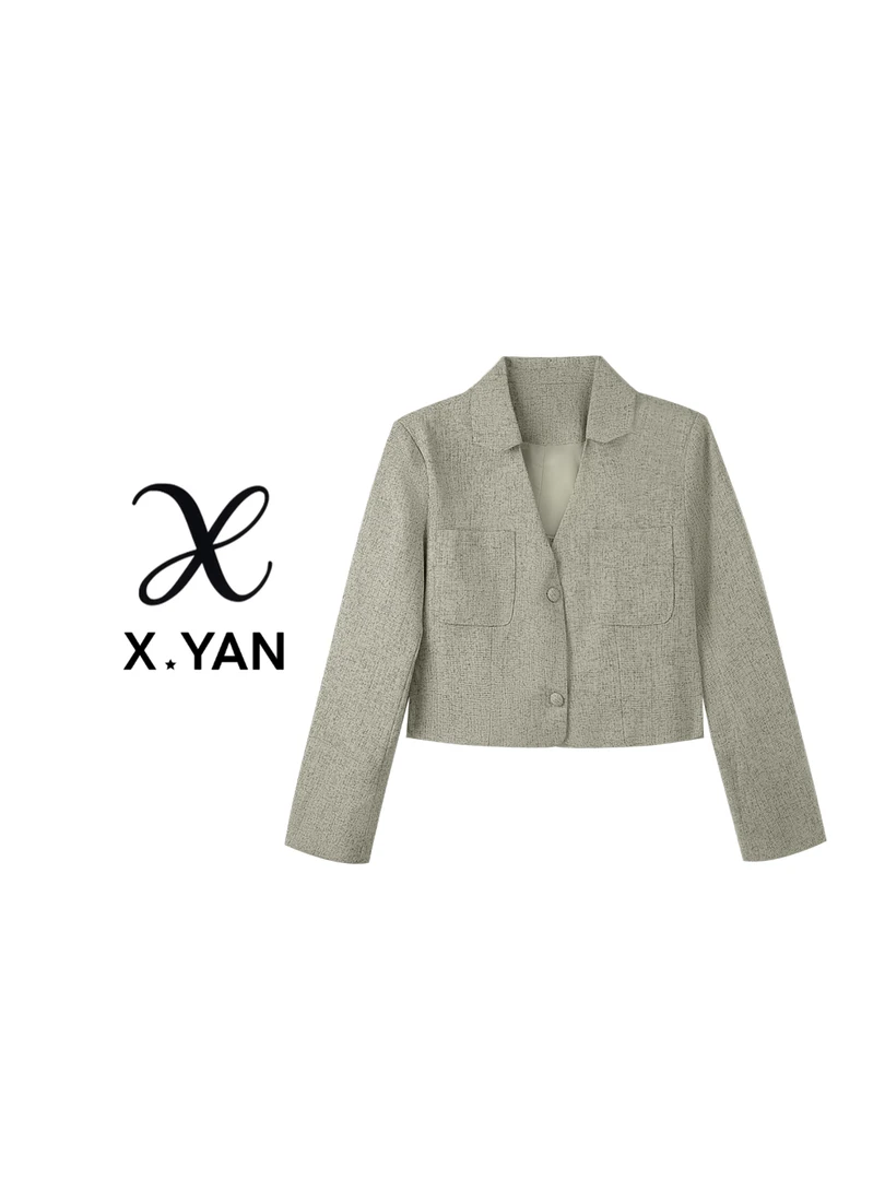 683时尚长袖百搭毛呢秋冬夹克时尚外套2305