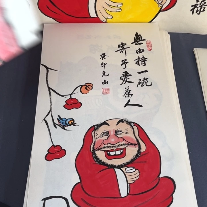 国画纯手绘禅意画作品