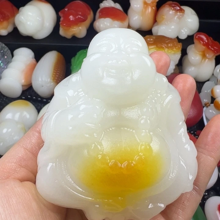 新疆戈壁五彩石金丝