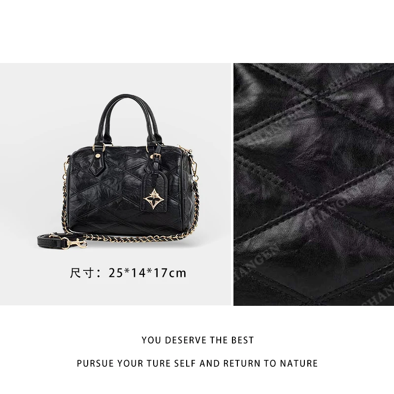 【尚恩CC】QYX-98168-黑色-轻奢百搭手提腋下新款斜跨女包