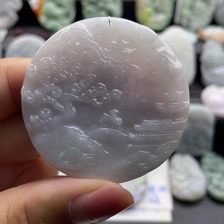 翡翠未镶嵌颈饰天然翡翠