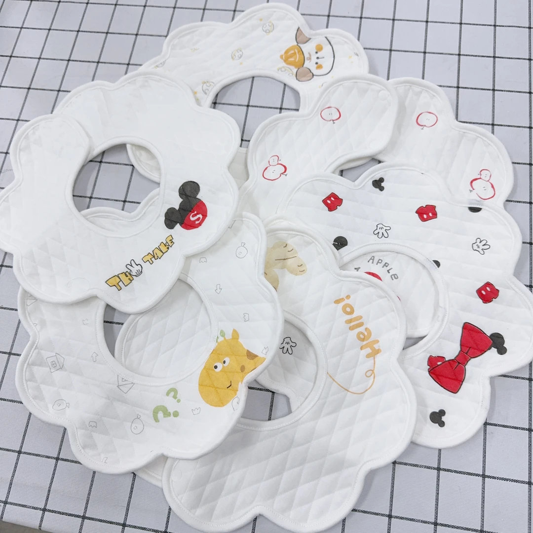 逗逗猴定制新年款防水围嘴6条