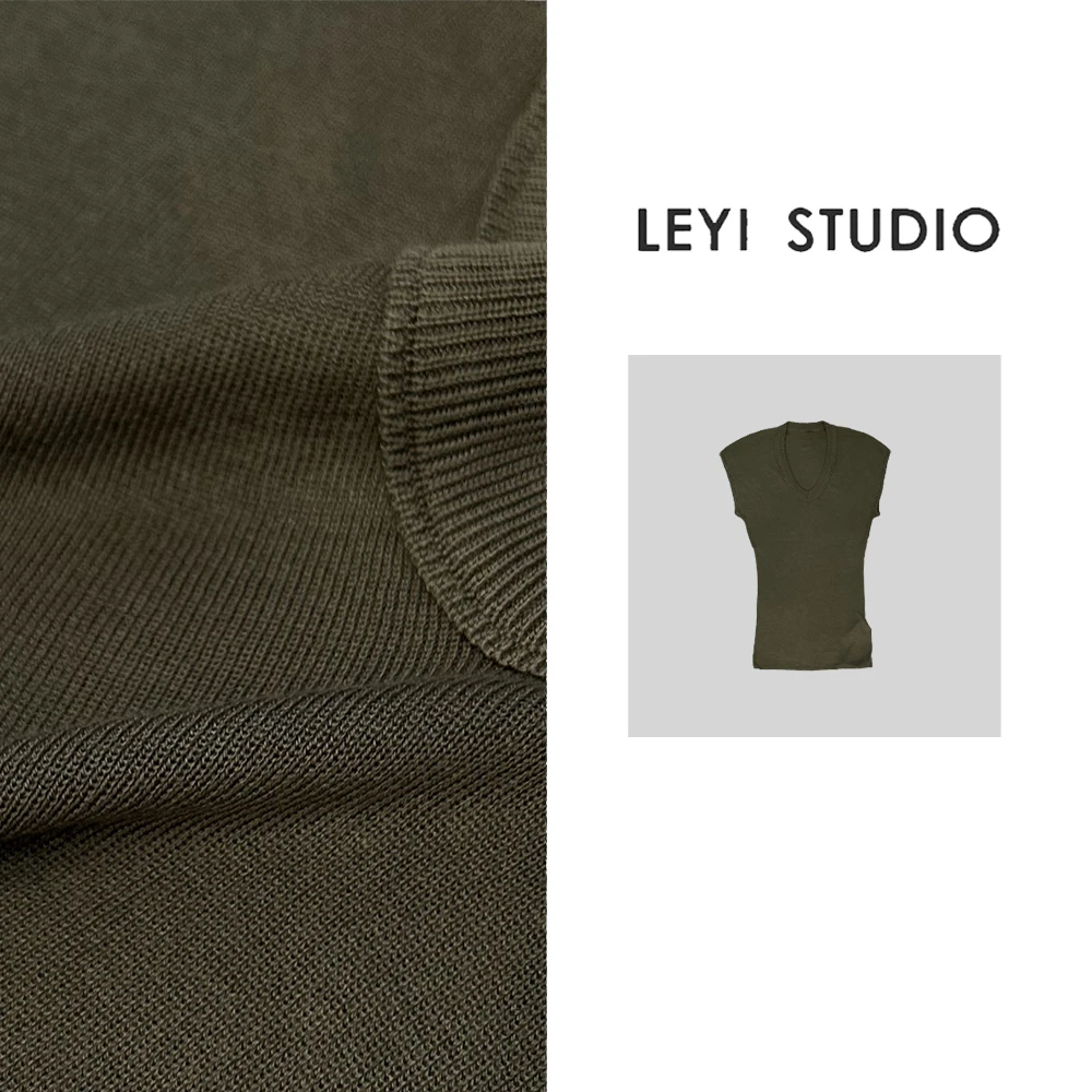 LEYI “100天丝T”高品质透气极简时尚百搭短袖T恤上衣-5324