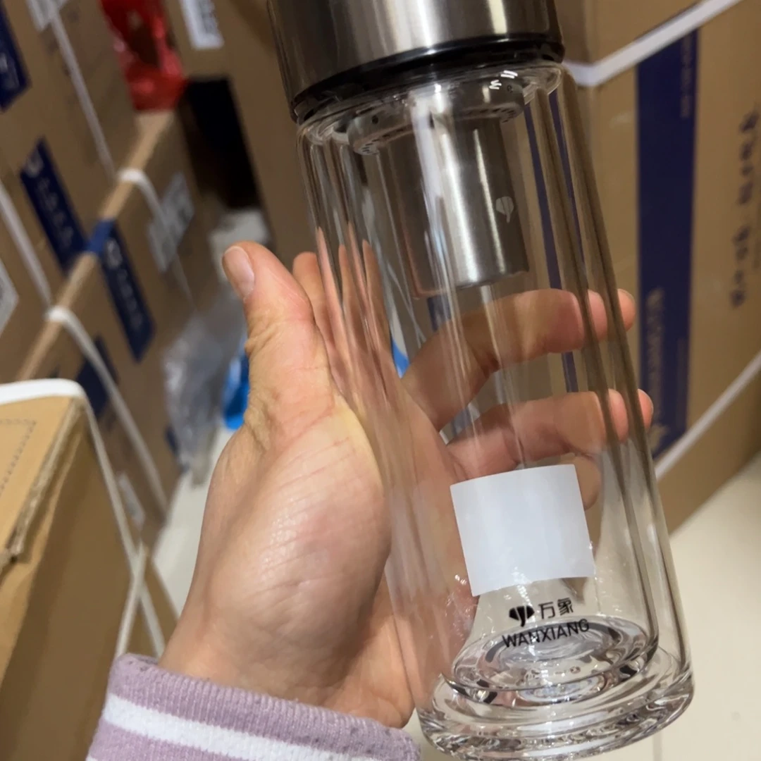 万象v302J双层玻璃杯255ml杯套