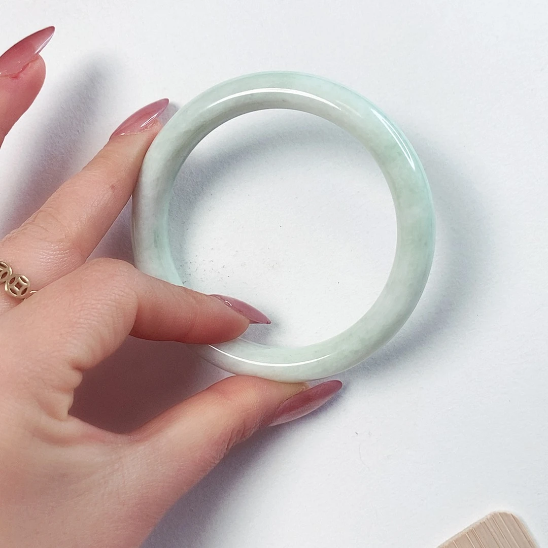 蓝田玉（蛇纹石化大理石玉）手镯未镶嵌