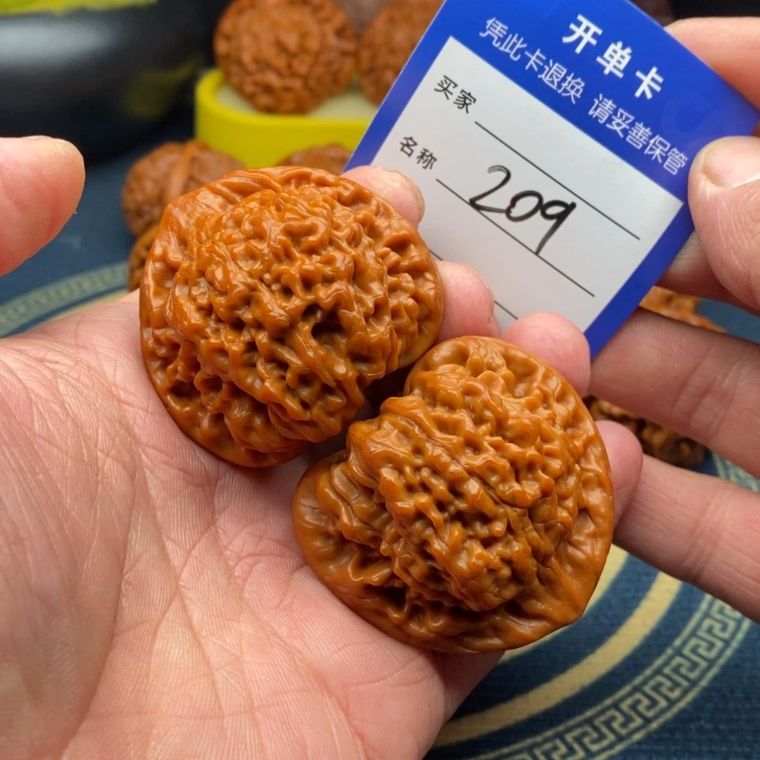 文玩核桃把件官帽47