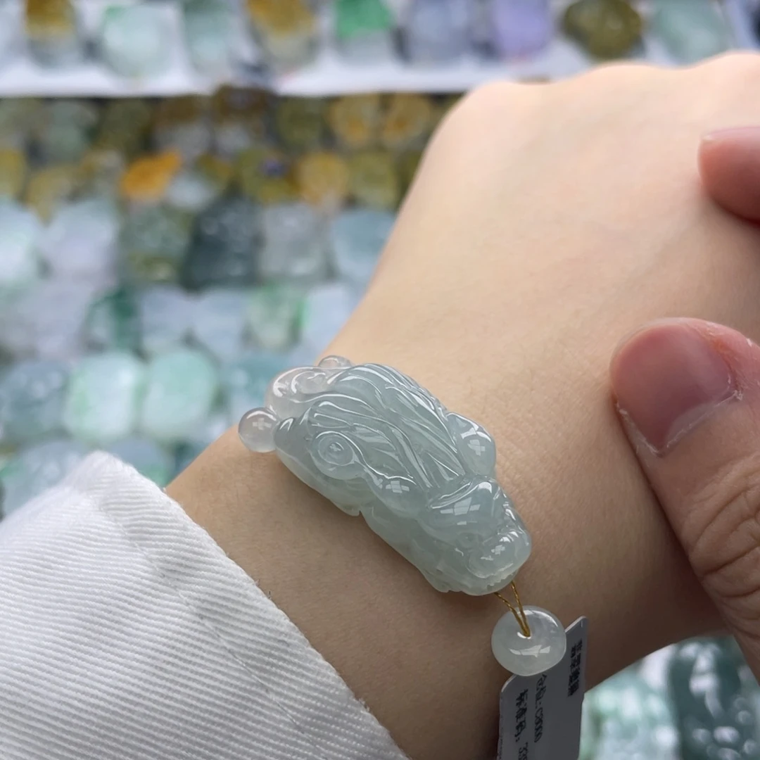 翡翠未镶嵌颈饰貔貅17