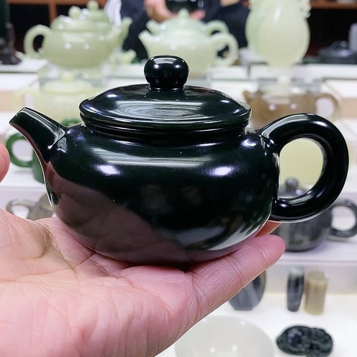 未镶嵌和田玉挂件茶壶220ml