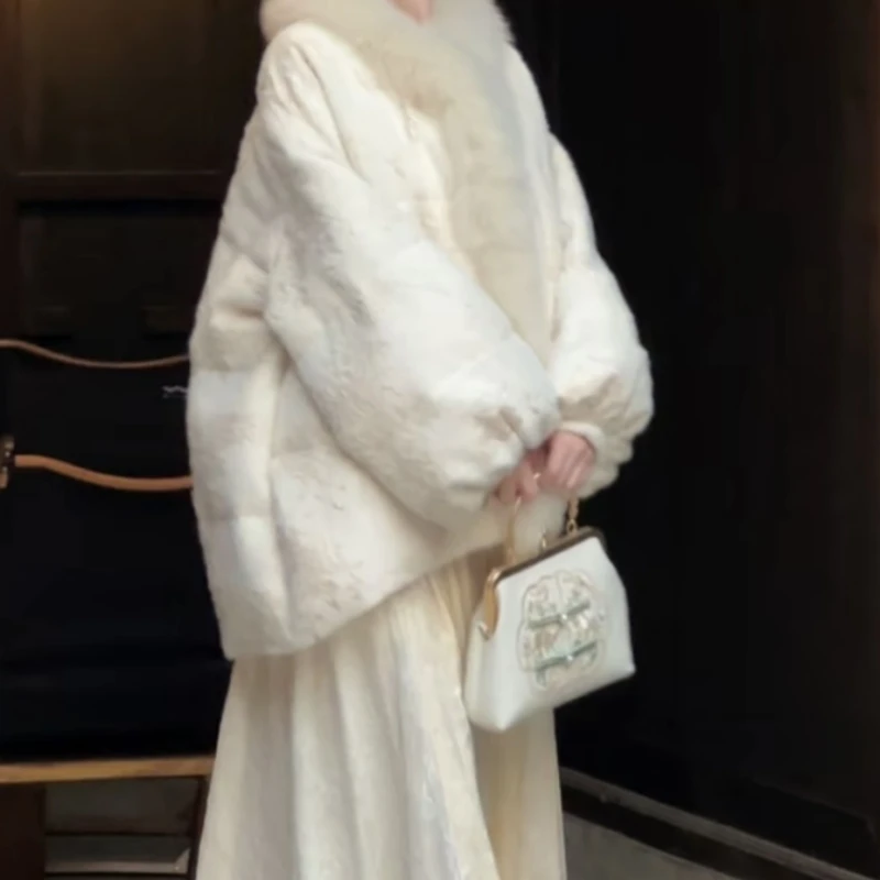 【素锦】2025冬季新中式保暖白鸭绒外套2025D0921-芙姿FZ-园园