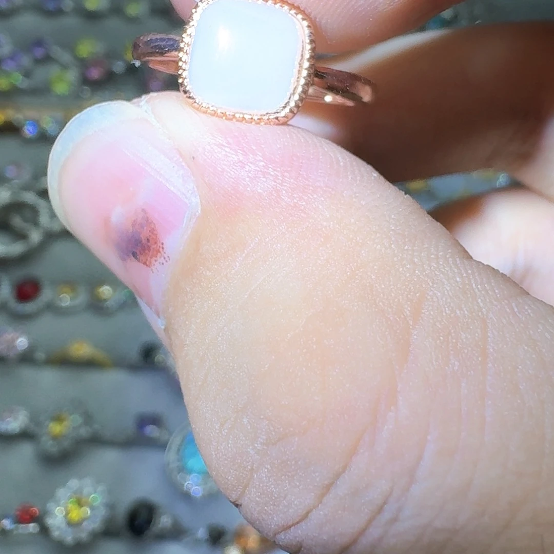 托帕石戒指银S925镶嵌