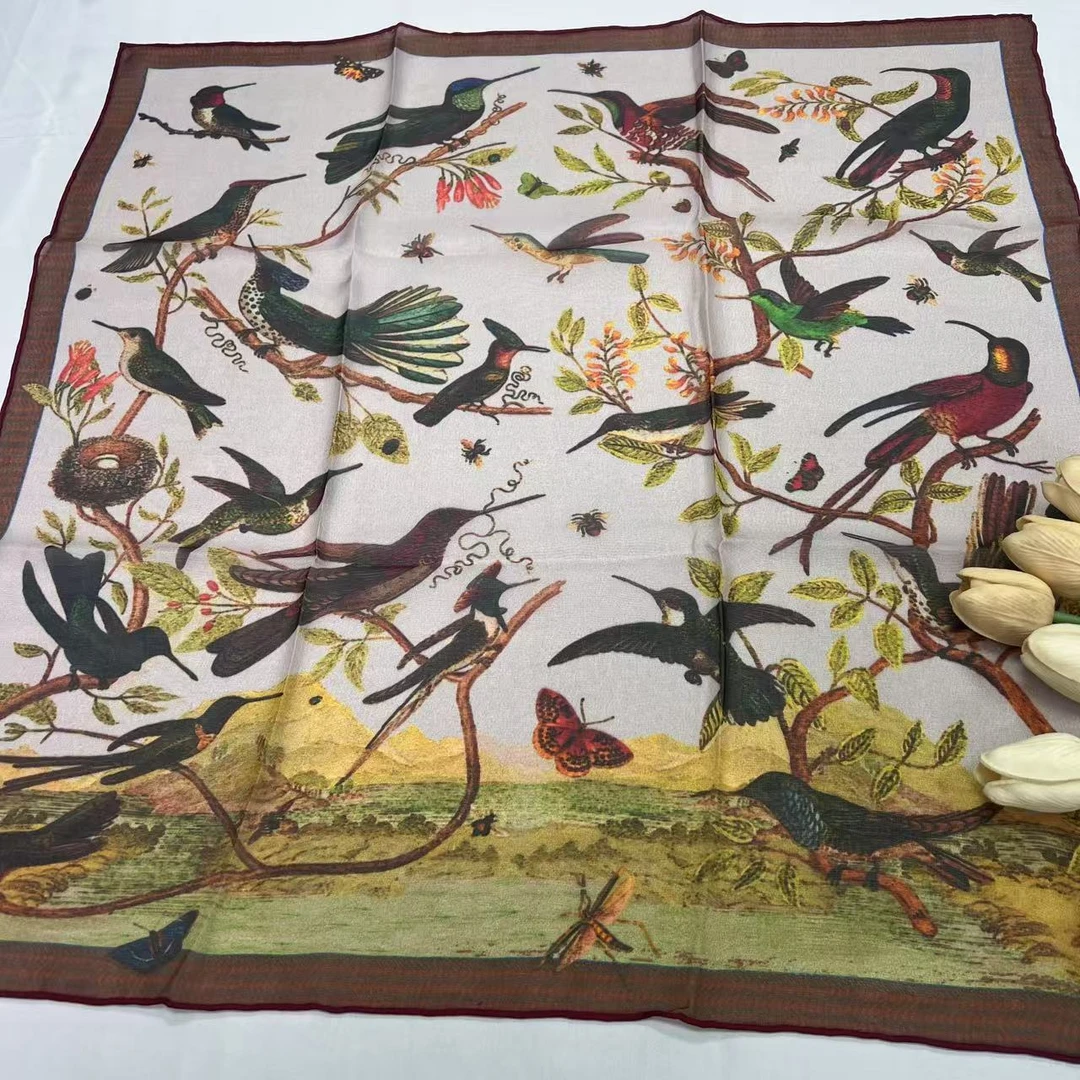 【70薯莨纱巾方巾-SJ-70-Z-9737】66cm气质时尚休闲百搭