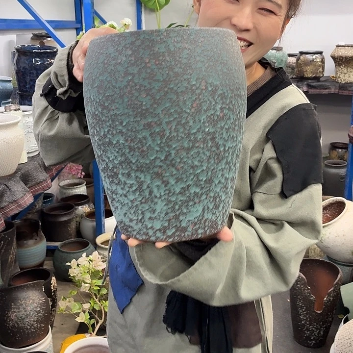 20×29 -粗陶花盆有孔-买买买
