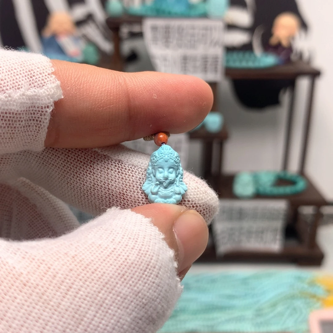 绿松石未镶嵌挂件