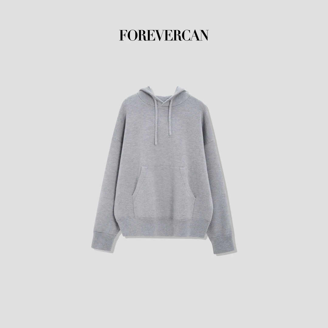 FOREVERCAN“悉尼公园”学院风极简百搭连帽卫衣上衣 MY4297