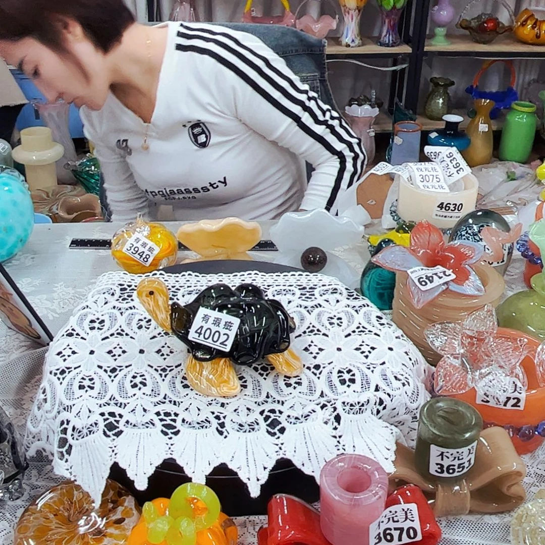 龟4002瑕 裂纹家悦花瓶花器摆件不完美