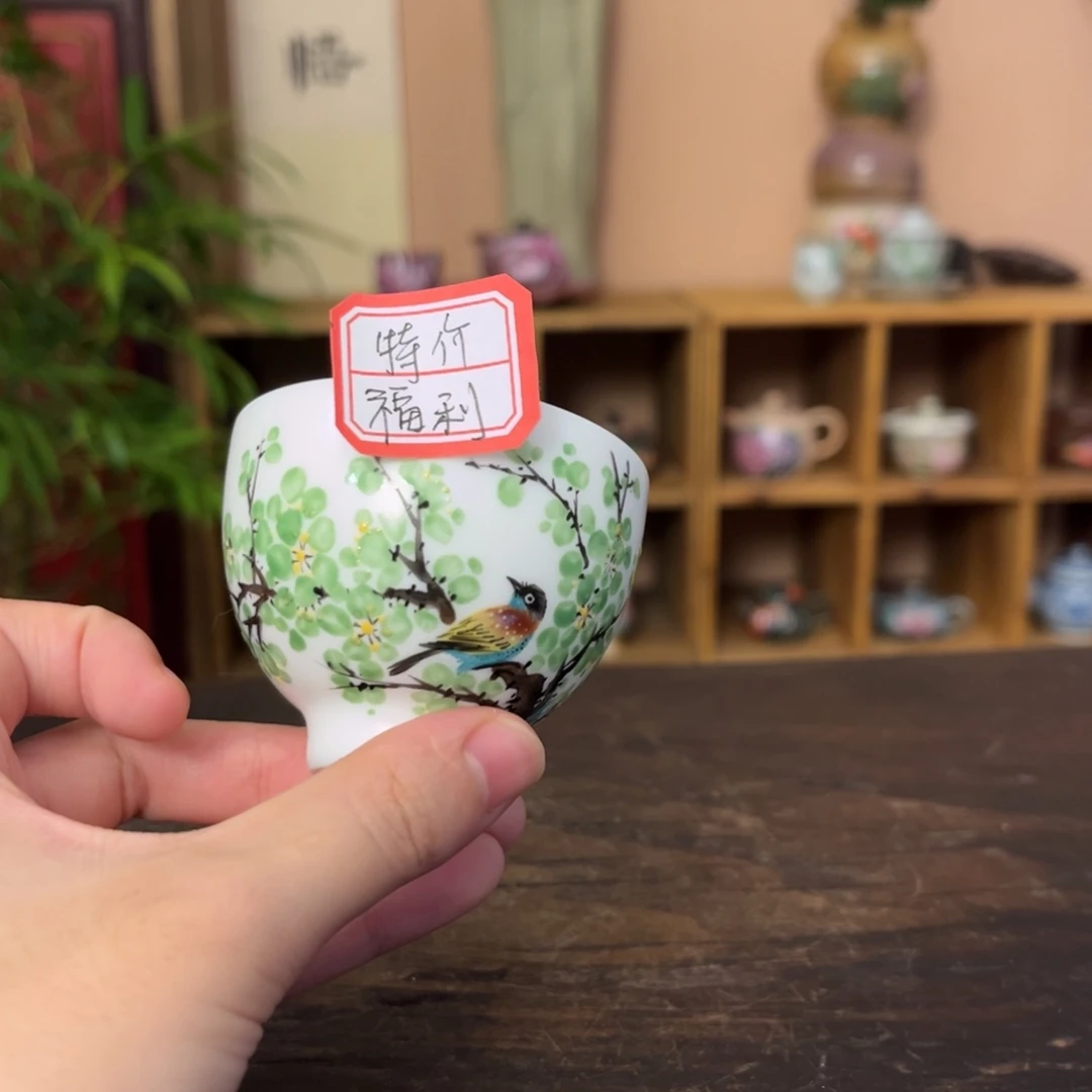 柴烧纯手工手绘陶瓷