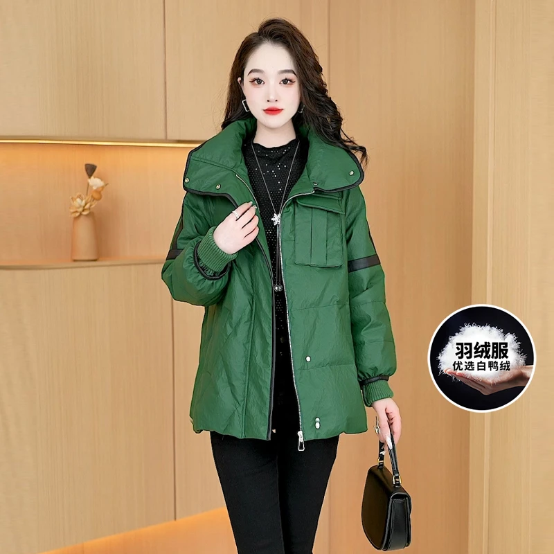 【羽绒服】冬季新款短款减龄小个子洋气休闲百搭保暖女士羽绒服外套