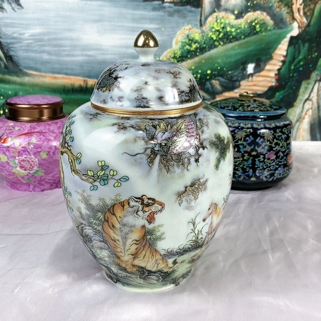 【闪购商品】瓷片陶瓷茶叶罐密封罐