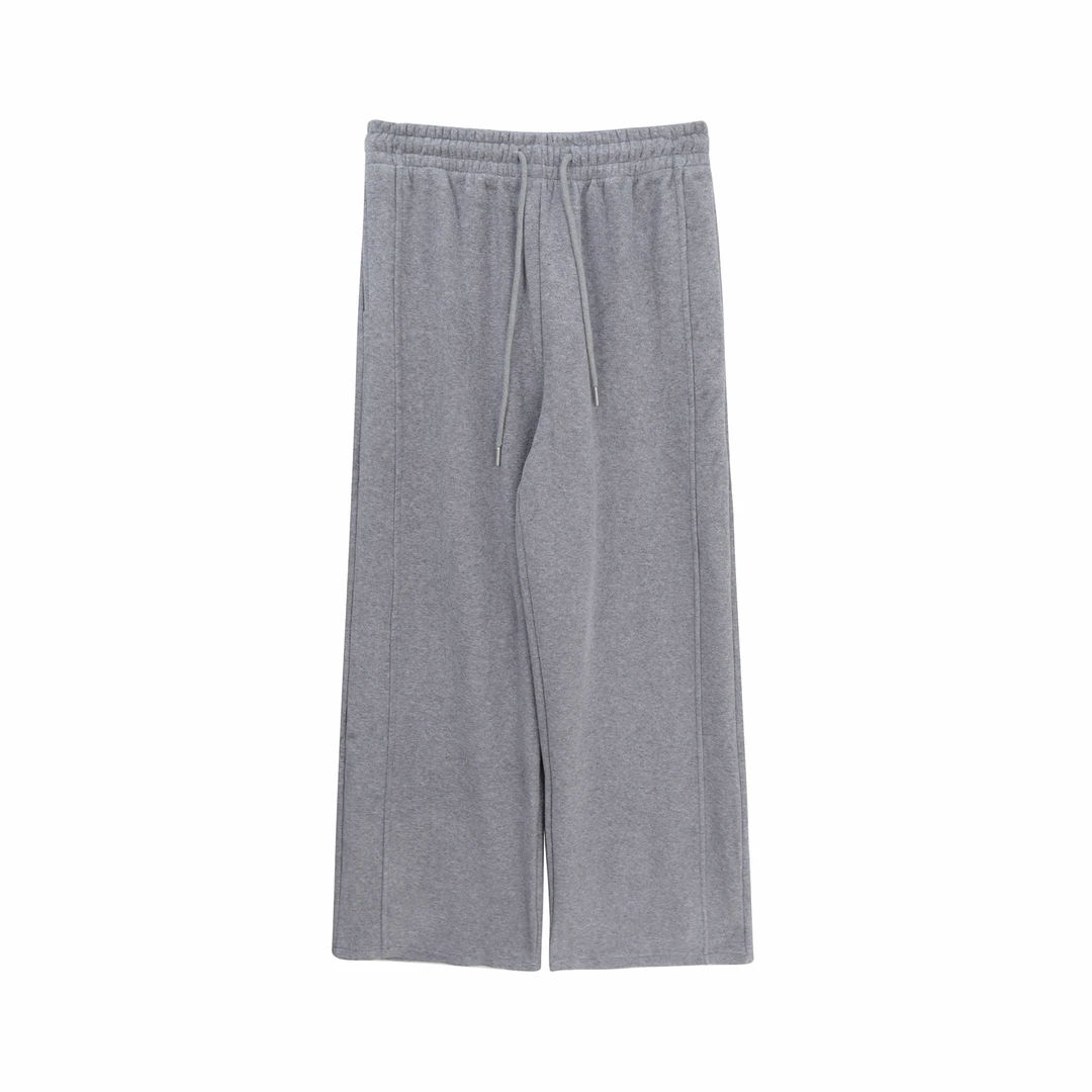 S宽松纯色慵懒风高级感气质遮肉阔腿休闲裤X27913