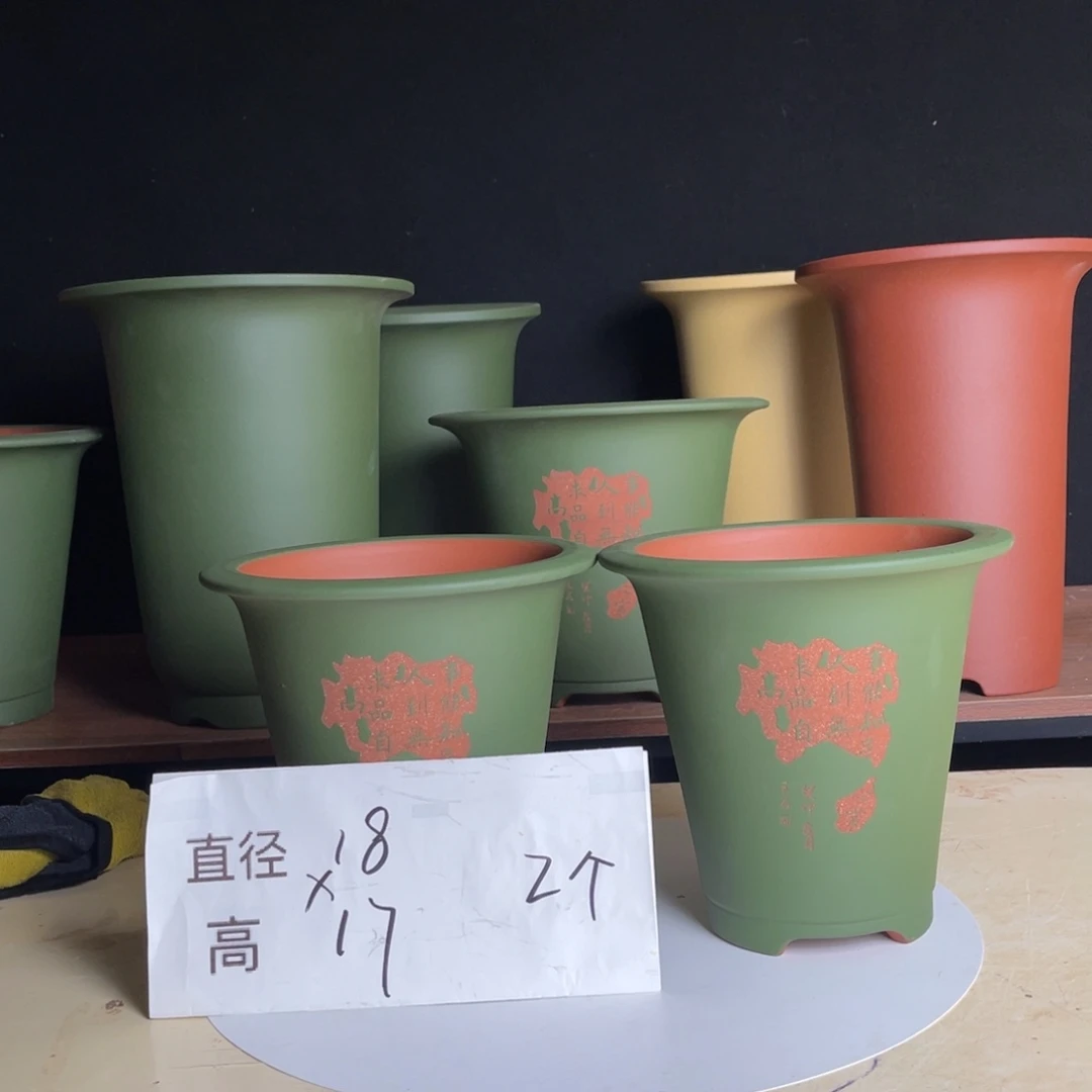 宜兴原矿紫砂花盆