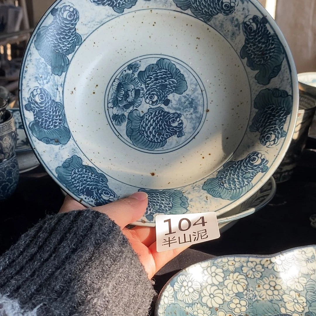 陶手工手绘青花高温陶瓷