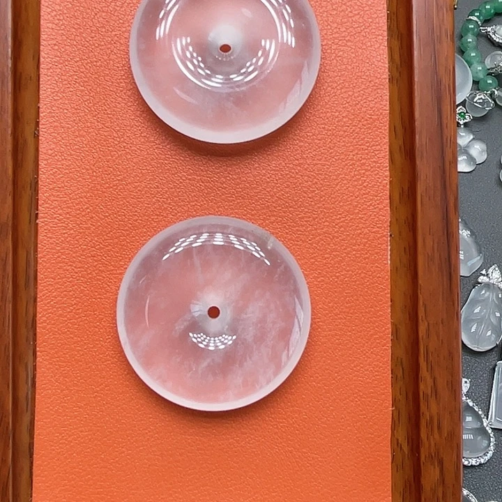 石英质玉平安扣卡40尺寸未镶嵌