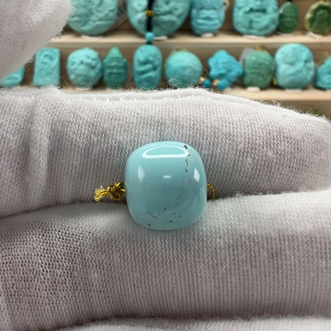 未镶嵌绿松石老型珠11.4x10.5mm