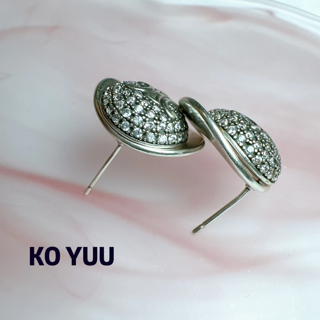 铜合金锆石耳饰 【雨桐高奢饰品】耳环KY00743#2