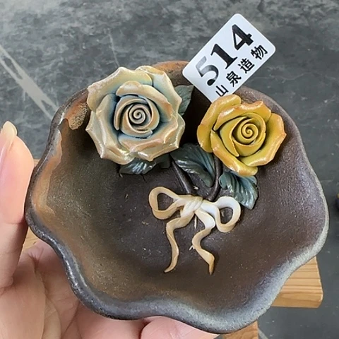 瓷片柴烧柴烧柴烧514瑕