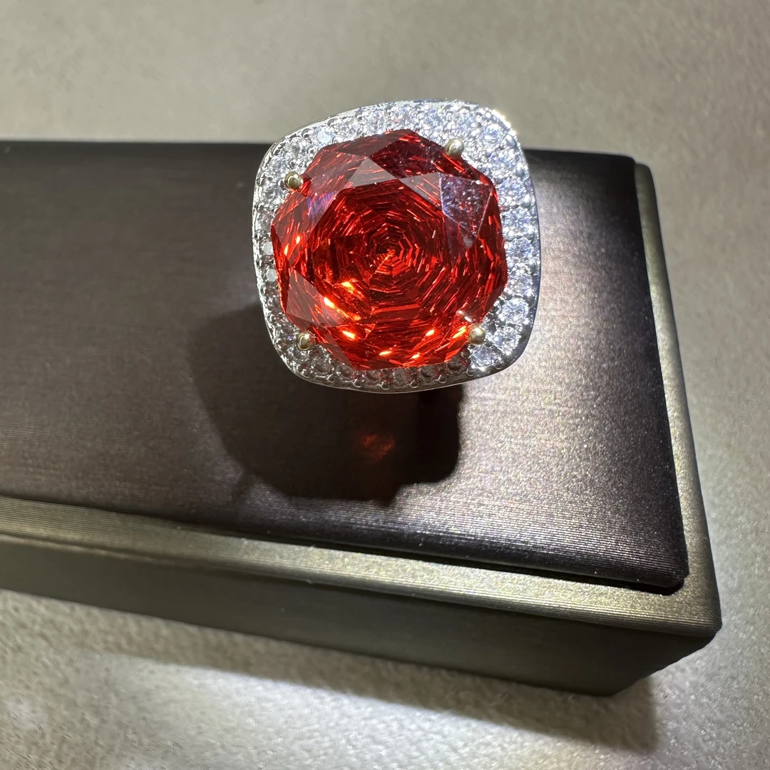 6120【戒指】轻奢精品白金色女士戒指赠礼盒