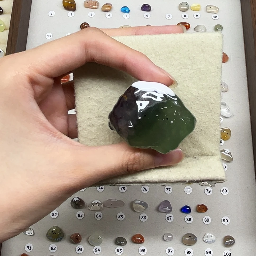 大理石磁石雪山紫绿特别定制