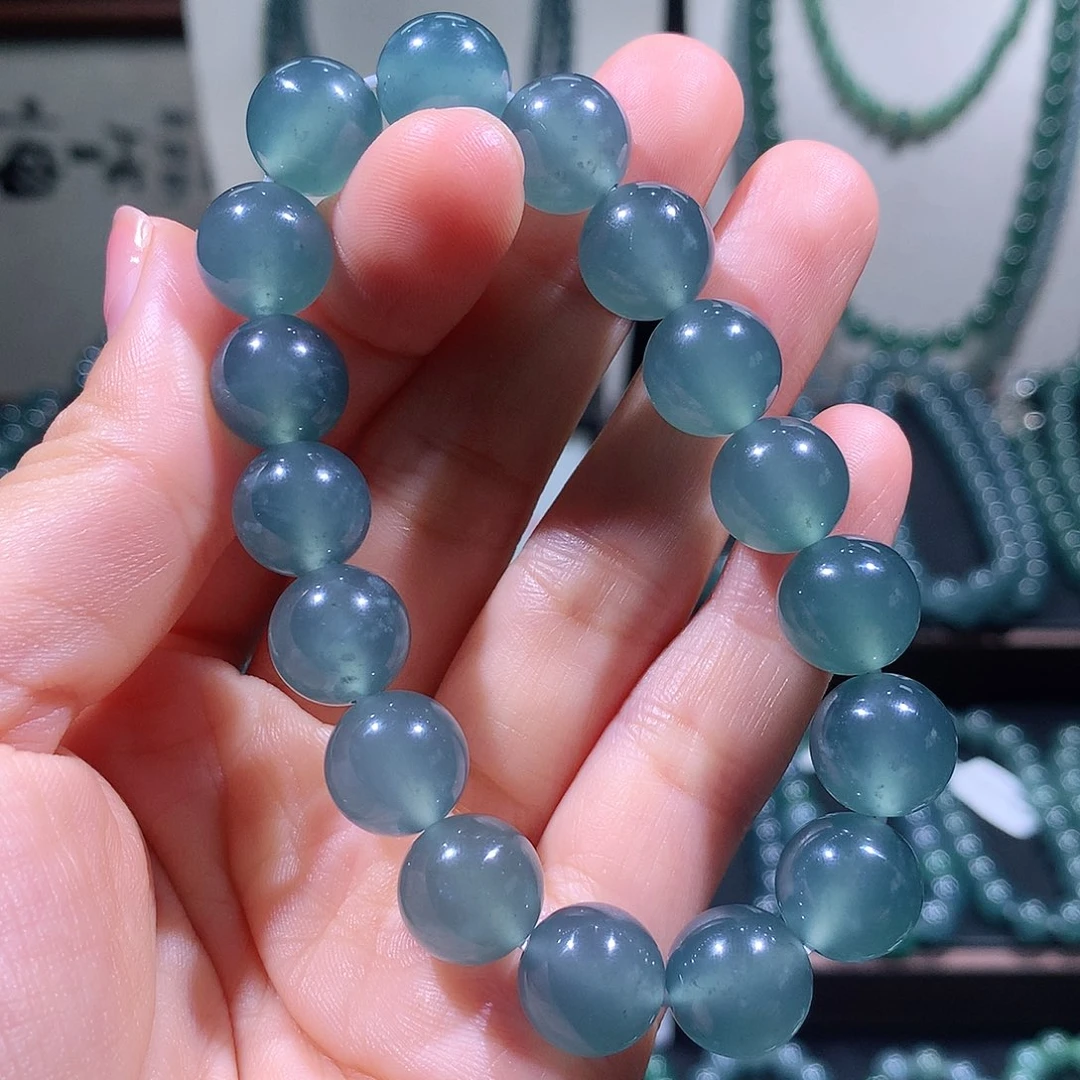 未镶嵌手链翡翠天然a货翡翠手串12 mm