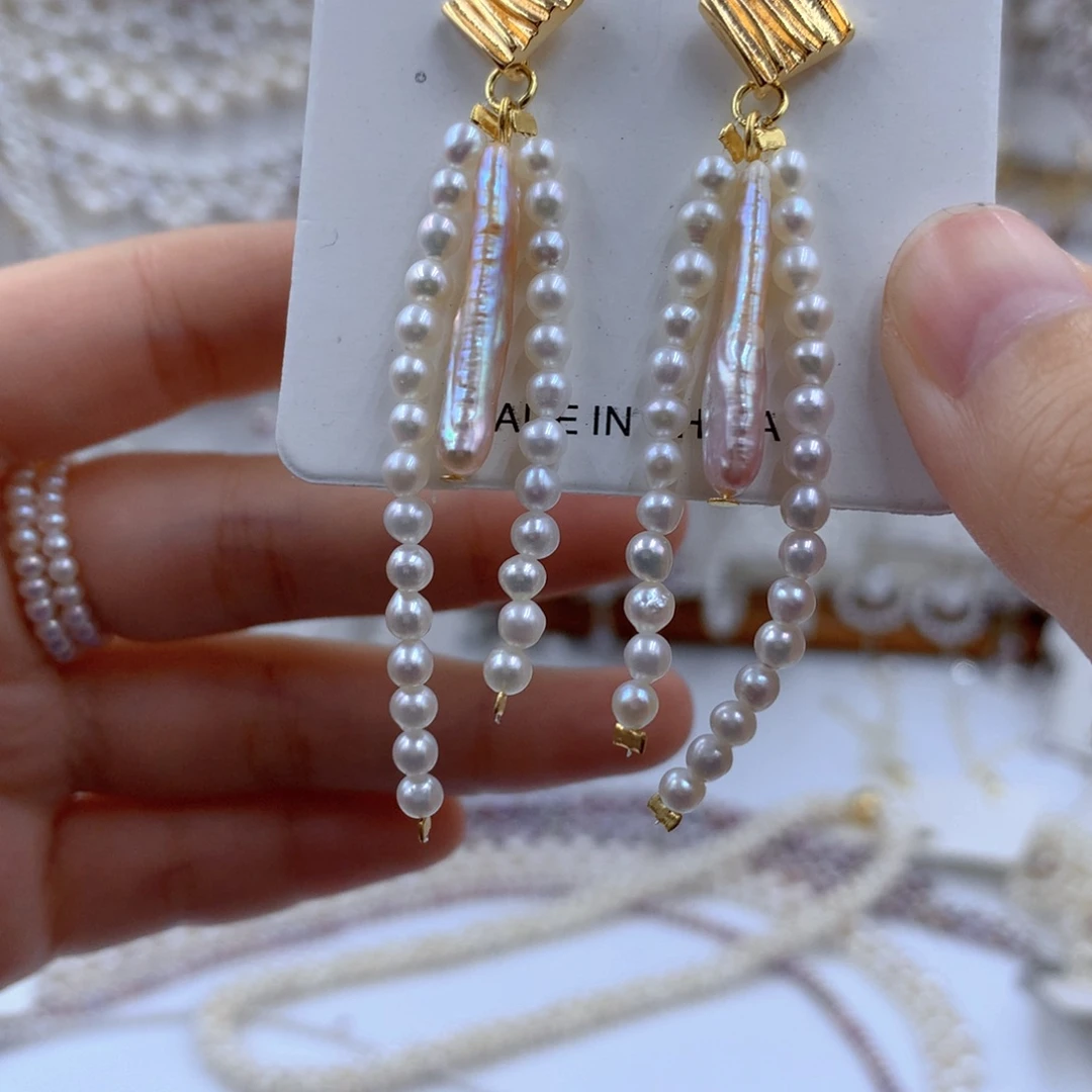 颈饰合金淡水珍珠