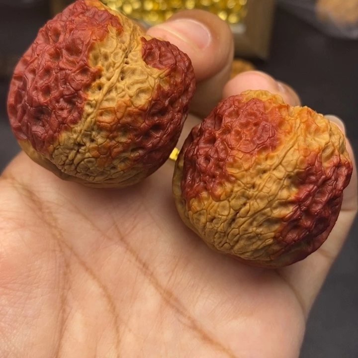 把件文玩核桃41尺牡丹54克