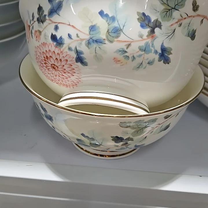 瓷片瑕疵花神6寸2个面碗666666