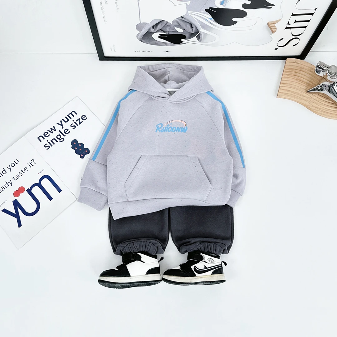 儿童卫衣加绒款连帽2025新款秋冬装男童 D-DMD7119 悠悠童话童装