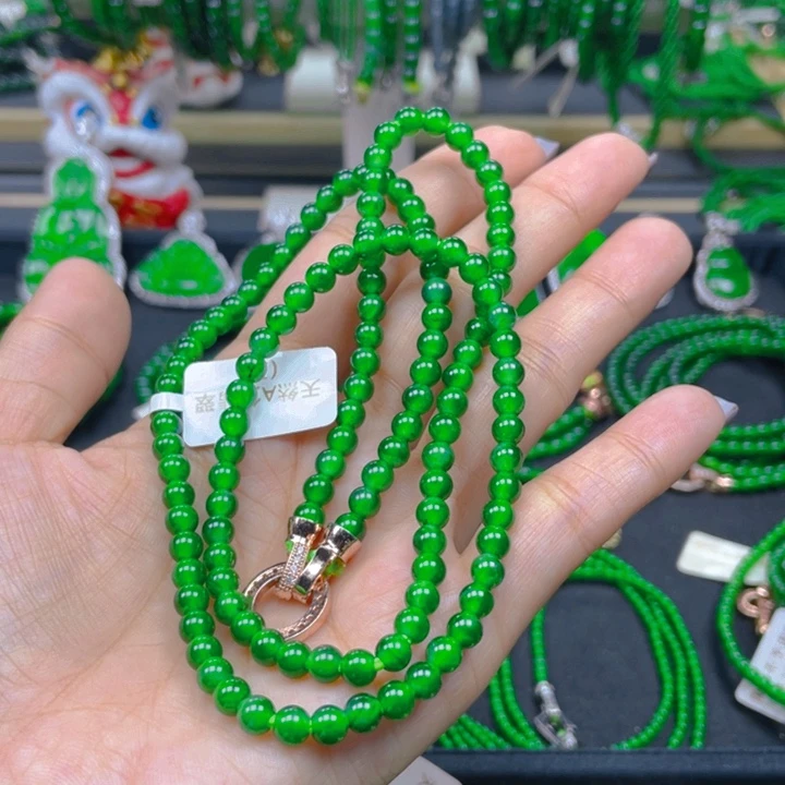 翡翠未镶嵌颈饰项链5