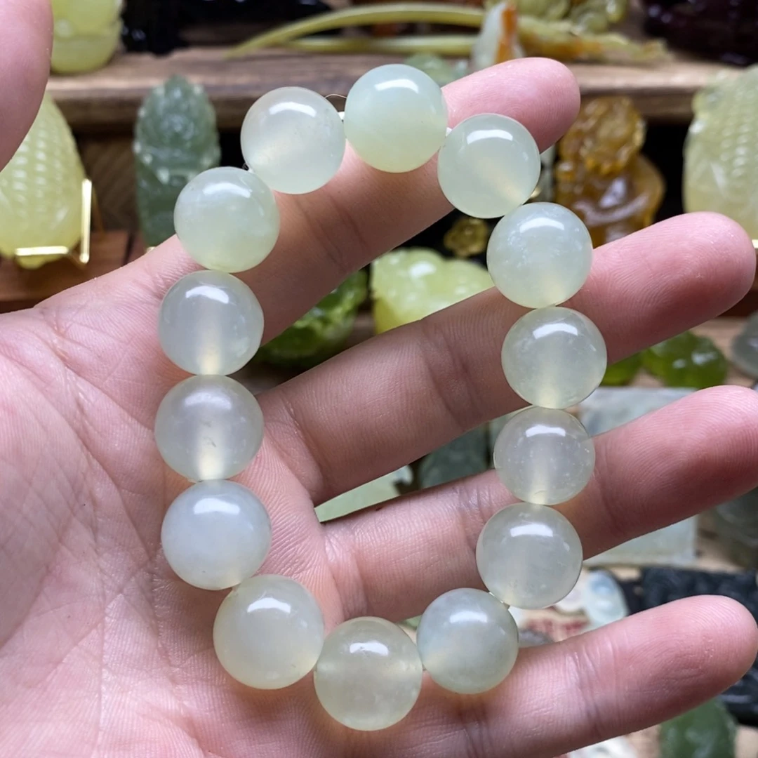岫玉未镶嵌卡15手串