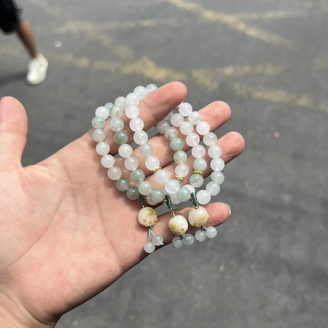 天山翠猫爪手串卡8多样性发货拍一发一