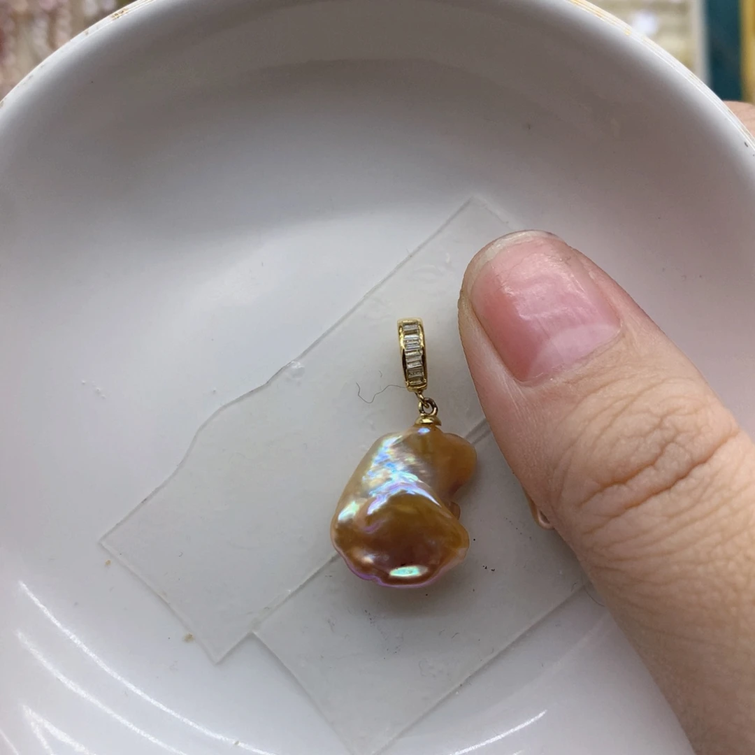 银S925镶嵌颈饰淡水珍珠