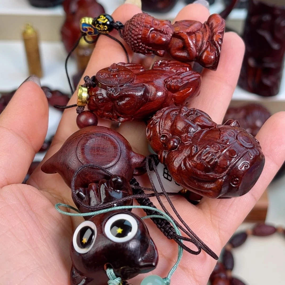 非洲紫檀（红花梨）五个