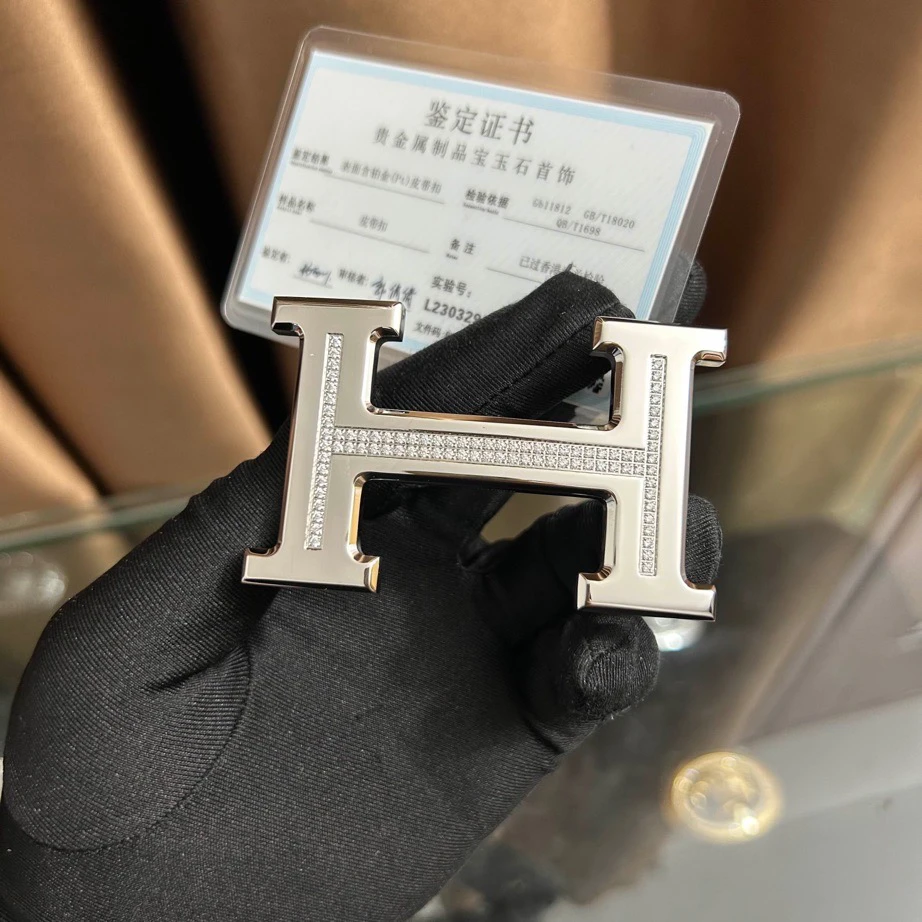 新款皮带扣头男士18k镀金工字扣H扣女士腰带扣头3.8配件3.2卡扣