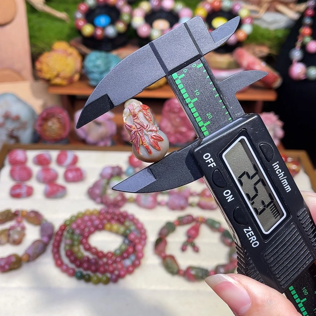 玛瑙/玉髓未镶嵌手串盐源玛瑙包浆老矿葫芦