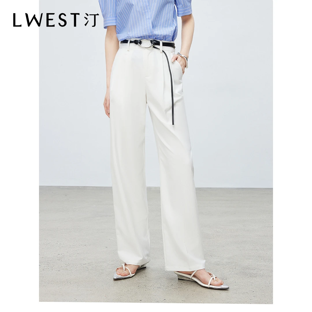 【小北姐专享】朗文斯汀高腰显瘦直筒垂感休闲裤DTYK5203B03163