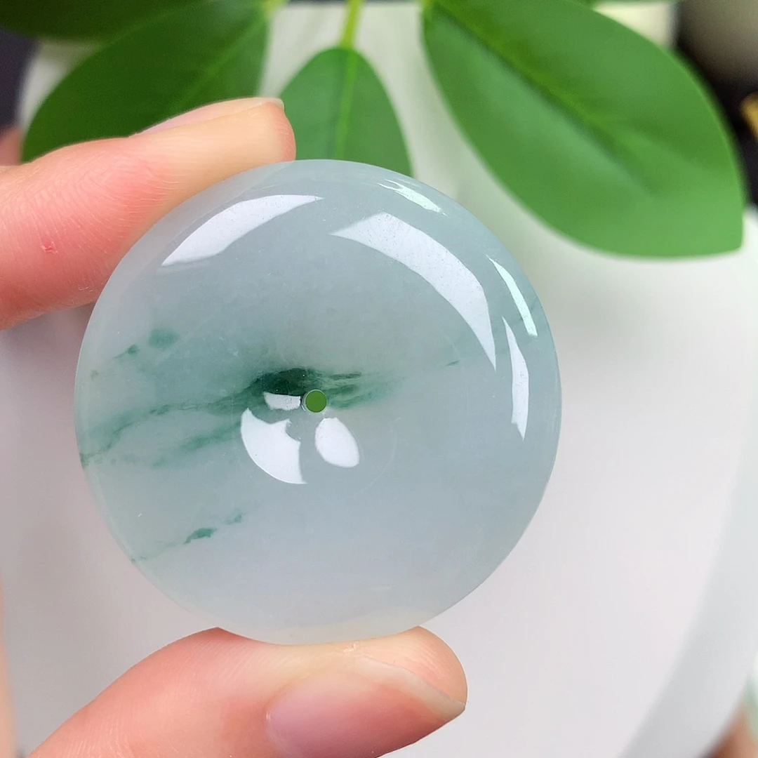 颈饰未镶嵌翡翠平安扣 35.8-6.2mm