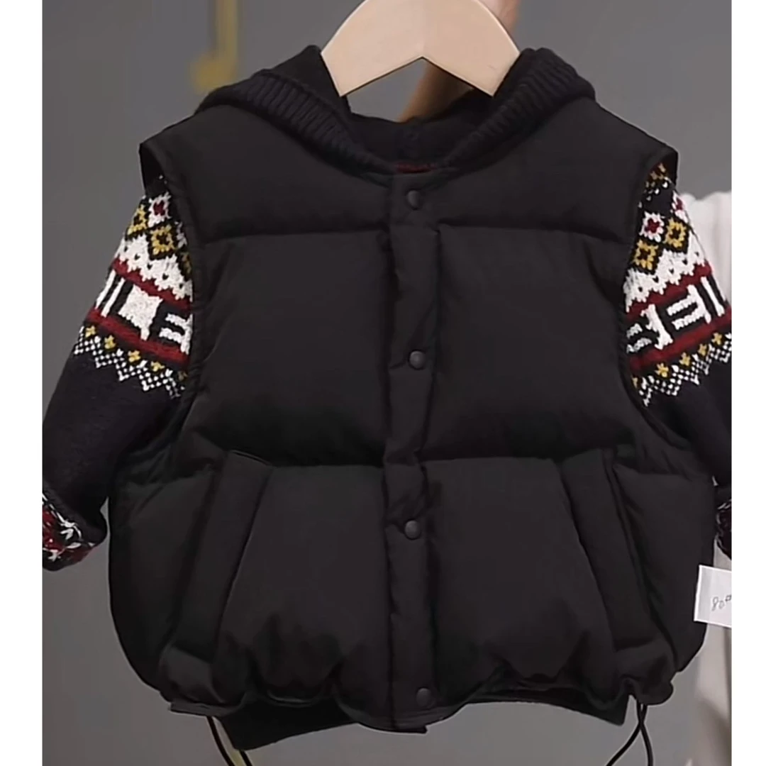 【三防加厚羽绒马甲 小洛妈咪】婴儿童羽绒宝宝秋冬马甲L16汉服